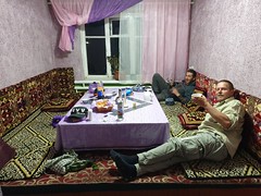 Our dinner spot at the hotel in Murghab
