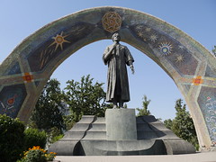 Monument in Dushanbe.