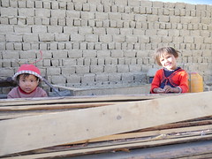 Kids playing in Karakul