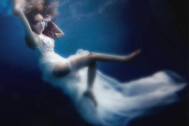 水中攝影,婚紗概念