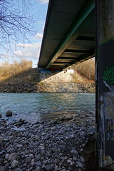 Under the bridge @ Trail along Le Fier @ Argonay