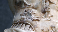 Augustus of Primaporta, detail with Apollo and griffin