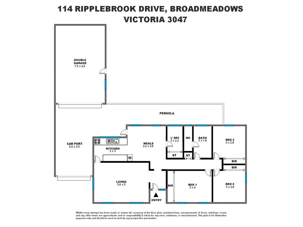 114 Ripplebrook Drive, Broadmeadows VIC 3047 floorplan