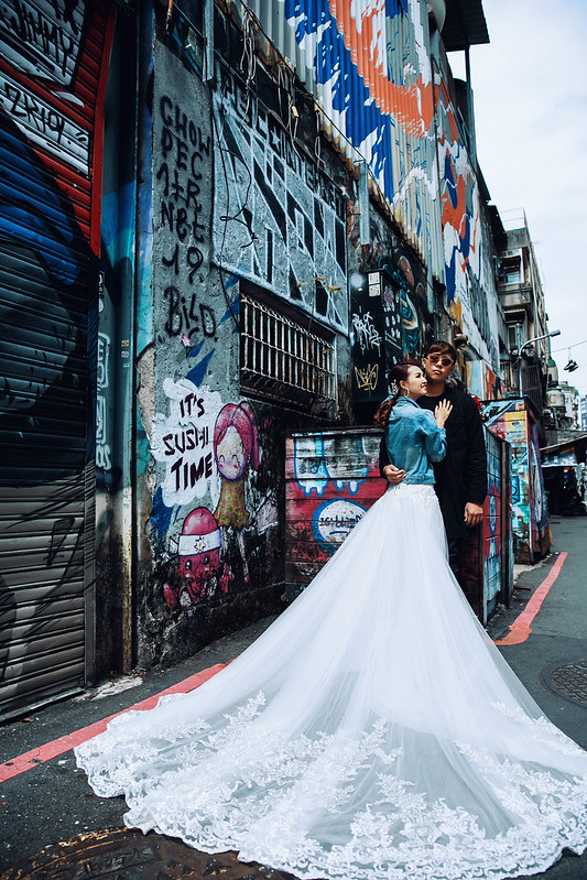 街頭婚紗照