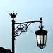 Traditional Lisbon Street  Lamp with the iconic city symbols ( The crows and the Sailing Ships [Naus] used in the Portuguese Sea Discoveries
