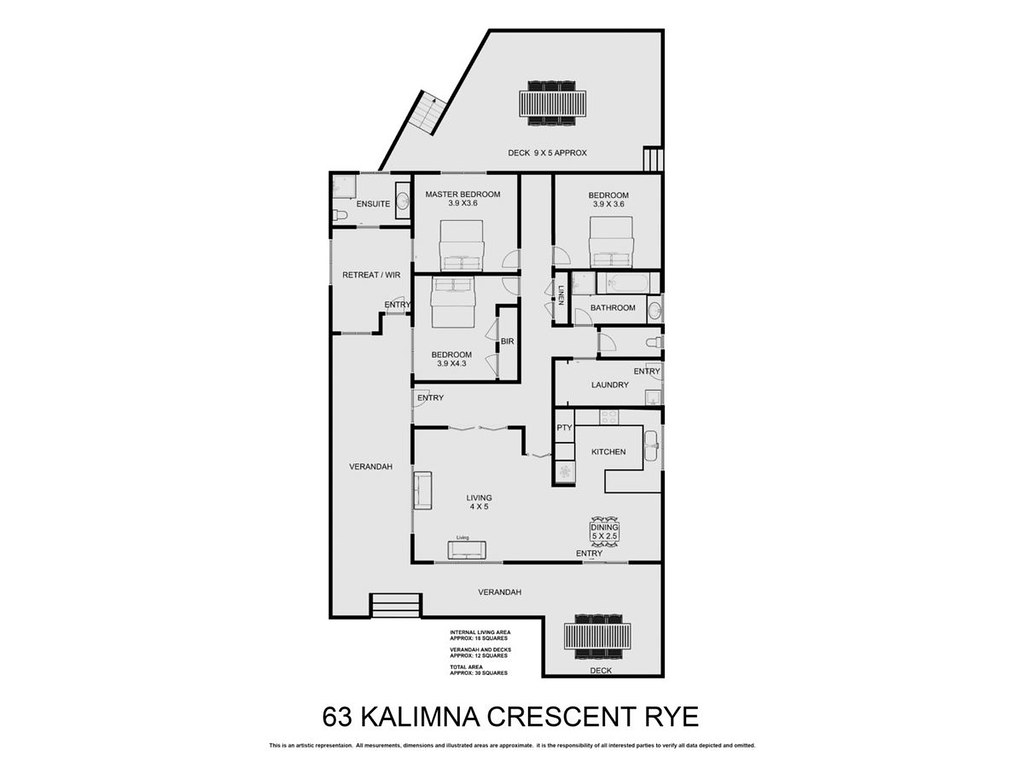63 Kalimna Crescent, Rye VIC 3941 floorplan