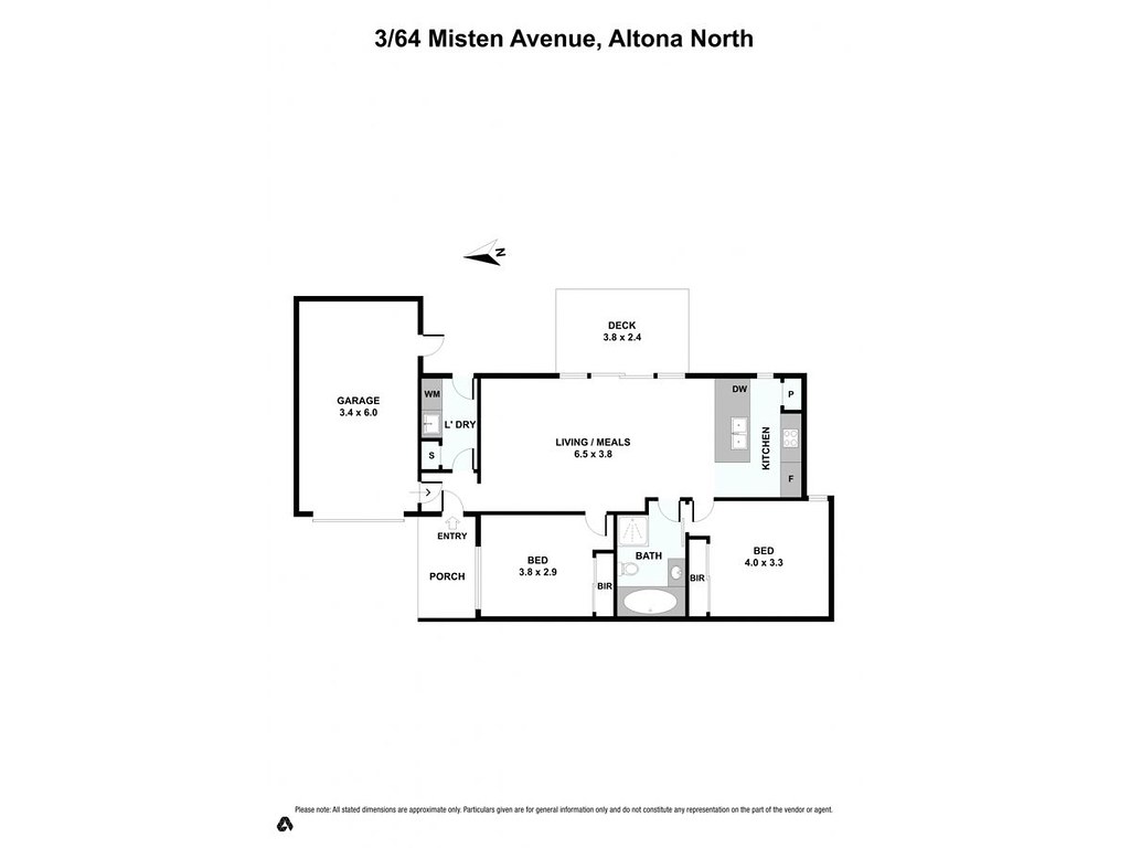 3/64 Misten Avenue, Altona North VIC 3025 floorplan