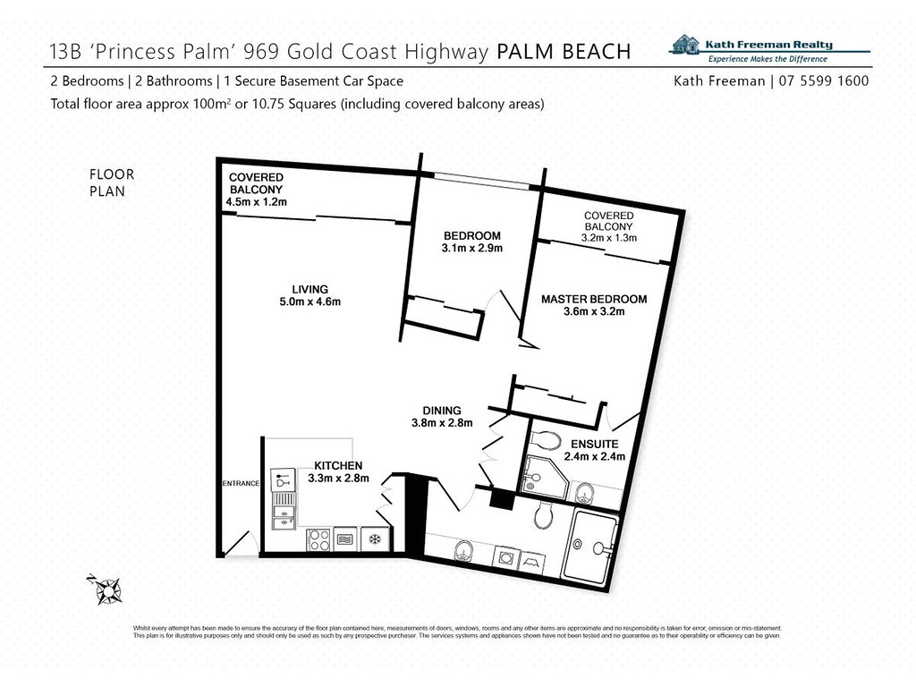 14B PRINCESS PALM/96 GOLD COAST HWY, Palm Beach QLD 4221 floorplan