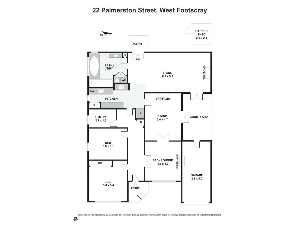 22 Palmerston Street, West Footscray VIC 3012 floorplan