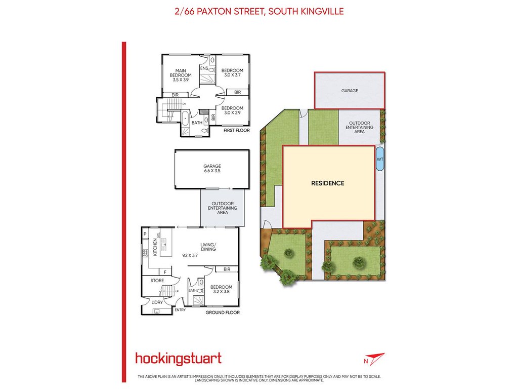 2/66 Paxton Street floorplan