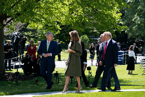 President Trump and The First Lady Plant by The White House, on Flickr