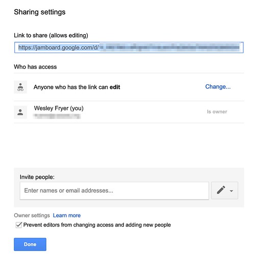 Google Jamboard Sharing Settings by Wesley Fryer, on Flickr