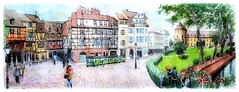 Colmar - Alsace - France - pl. de la Sinn