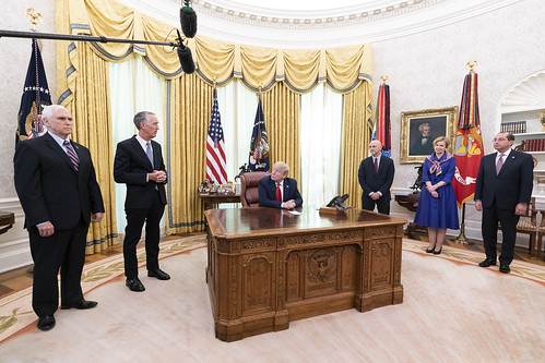 President Trump meets with the Gilead CE by The White House, on Flickr