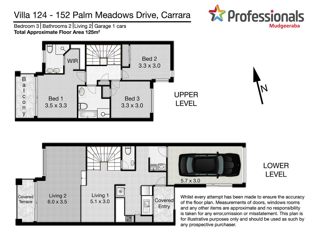 124/152 Palm Meadows Drive, Carrara QLD 4211 floorplan