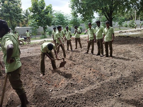 Vegetable Sowing to mark Aadi 18 Festival - Ramakrishna Mission Vidyalaya