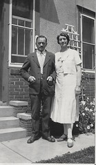 My grandparents Charles and Ebba Hofstrom at their house at 1552 Fourth Ave in Windom, Minnesota
