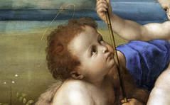 Raphael, The Alba Madonna, detail with John the Baptist