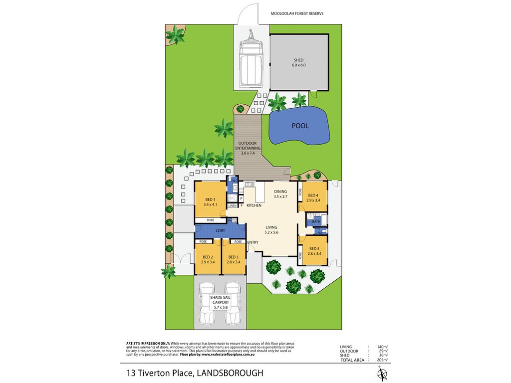 13 Tiverton Place, Landsborough QLD 4550 floorplan