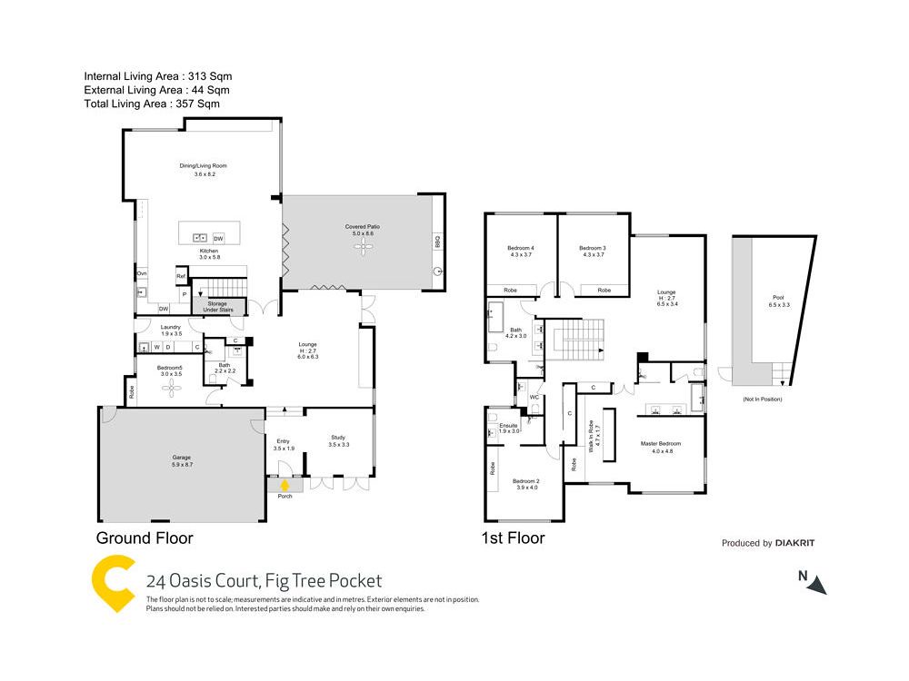 24 Oasis Court, Fig Tree Pocket QLD 4069 floorplan