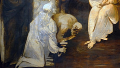 Leonardo, Adoration of the Magi, detail
