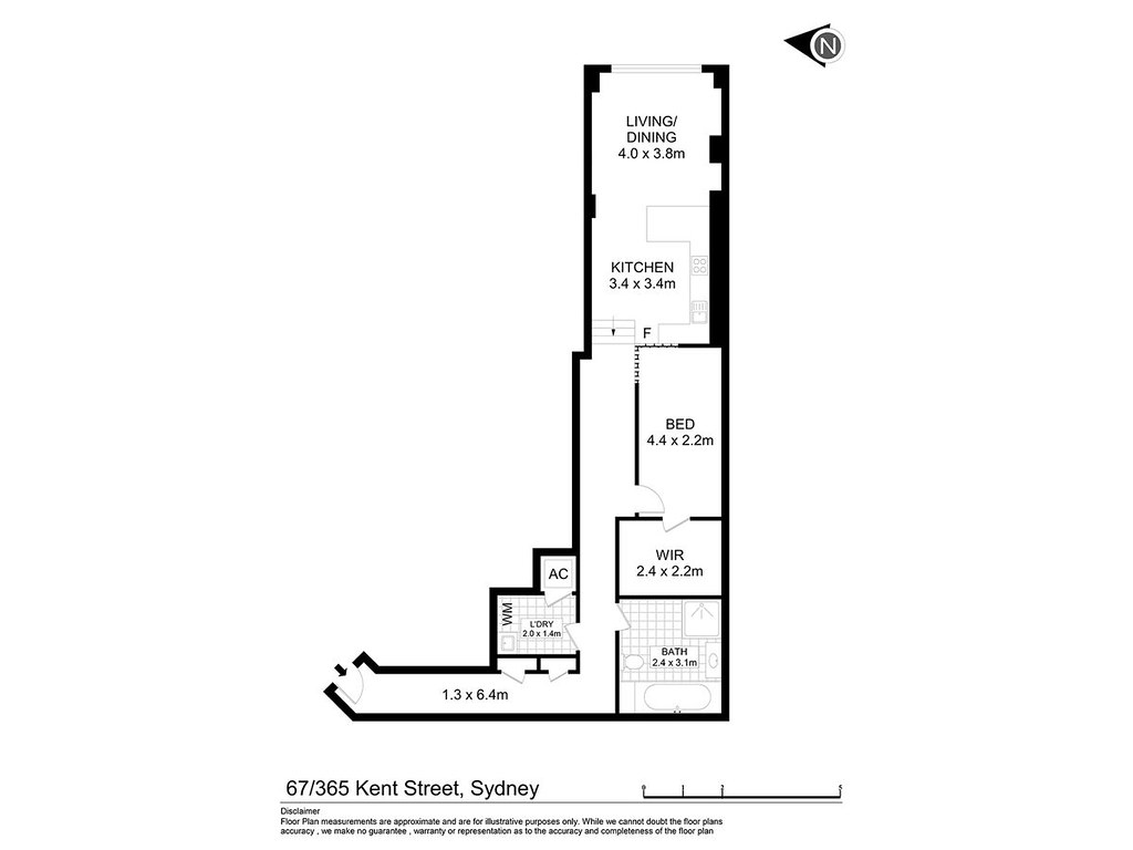 67/365 Kent Street, Sydney NSW 2000 floorplan