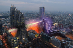 Photoshop: Godzilla in tokyo