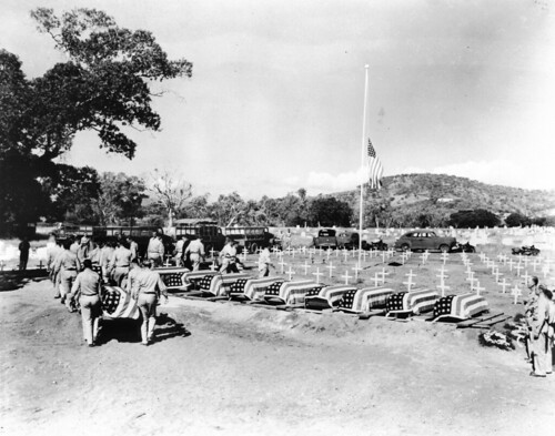 Military cemetery in Townsville 1943