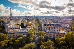 Paris from the Arc de Triomphe