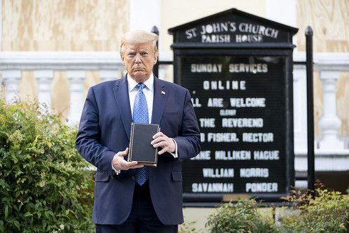 President Trump Visits St. John’s Episco by The White House, on Flickr