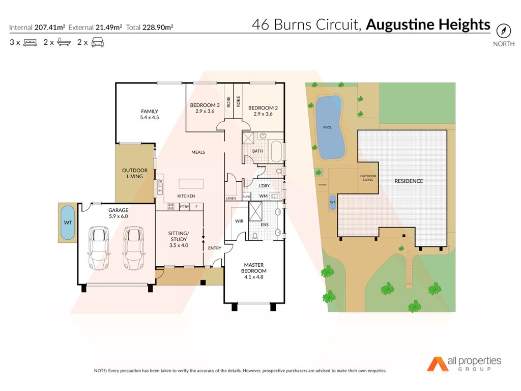 46 Burns Circuit, Augustine Heights QLD 4300 floorplan