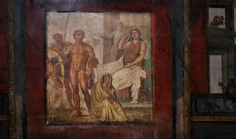 Close up of the Punishment of Ixion in the House of the Vettii at Pompeii Anno 62<br/>© <a href="https://flickr.com/people/81035653@N00" target="_blank" rel="nofollow">81035653@N00</a> (<a href="https://flickr.com/photo.gne?id=49997245496" target="_blank" rel="nofollow">Flickr</a>)