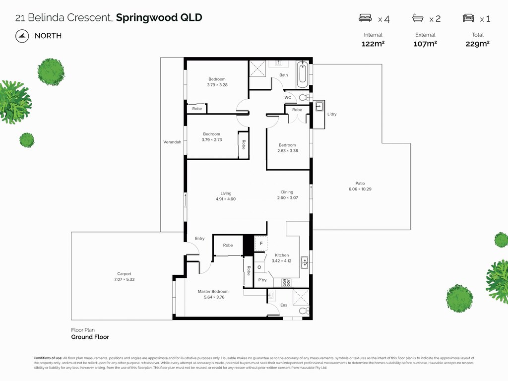 21 Belinda Crescent, Springwood QLD 4127 floorplan