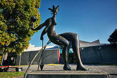 Blindfolded Lady (Pacific Monarch Sculpture)
