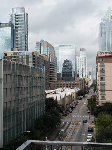 Looking down 4th street - Downtown Austin