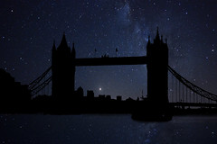 Photoshop: The Milky Way in the Tower Bridge