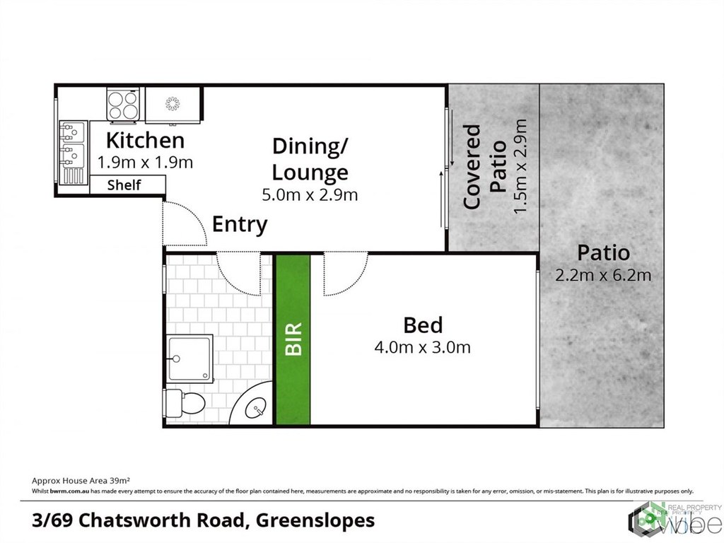 3/69 Chatsworth Road, Greenslopes QLD 4120 floorplan