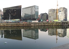 Building reflections at Liverpool Docks
