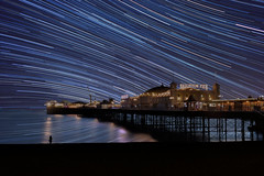 Photoshop: Brighton Pier Startrails