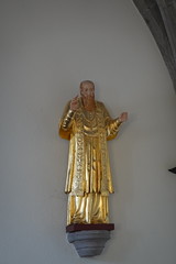 Statue of Saint François de Sales @ Église Saint-Étienne @ Ballaison