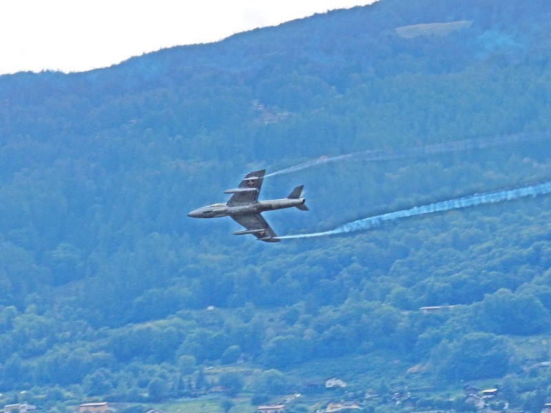 Suisse, la Fête de l'air de Sion le Hawker Hunter<br/>© <a href="https://flickr.com/people/20800336@N08" target="_blank" rel="nofollow">20800336@N08</a> (<a href="https://flickr.com/photo.gne?id=50067304068" target="_blank" rel="nofollow">Flickr</a>)