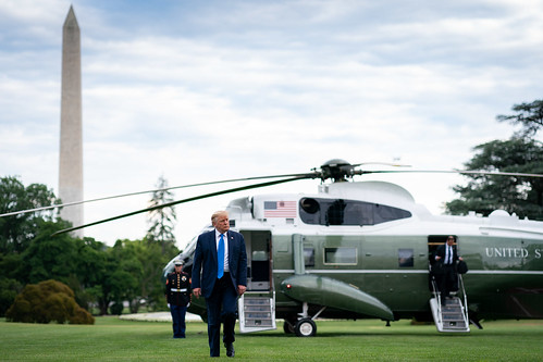 President Trump Returns to the White Hou by The White House, on Flickr
