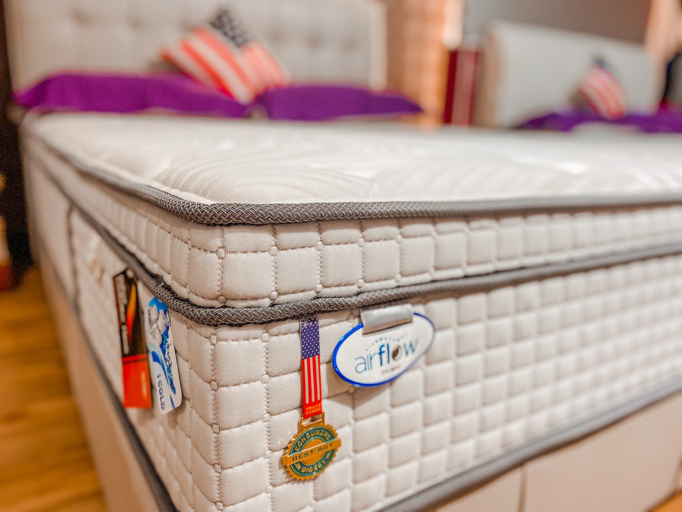床墊推薦。美國蕾絲床墊｜夏日涼感床墊冰晶系列。ICE ZERO  -°C瞬涼布！有效降低體感溫度