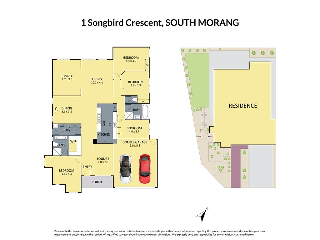 1 Songbird Crescent, South Morang VIC 3752 floorplan