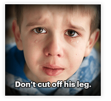 “Please Don’t Cut His Leg Off” My grandson cried out, tears streaming down his cheeks.