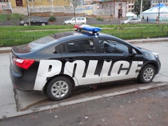 Police car (Ulaanbaatar, Mongolia)