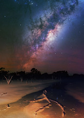 Milky Way Rising at Lake Ninan, Western Australia