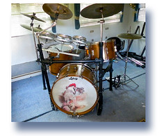 antique Ludwig drums