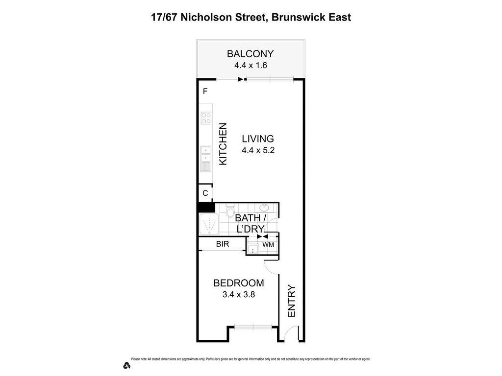 17/67 Nicholson Street, Brunswick East VIC 3057 floorplan