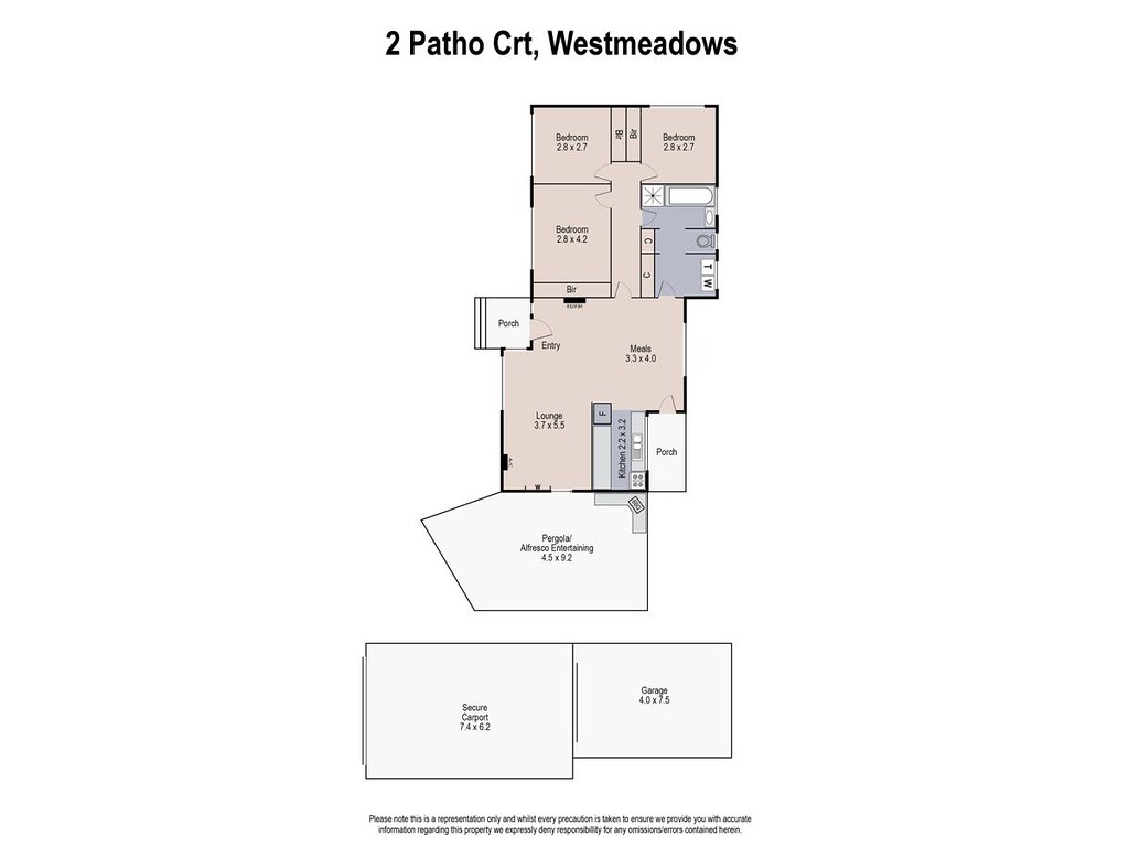 2 Patho Court, Westmeadows VIC 3049 floorplan